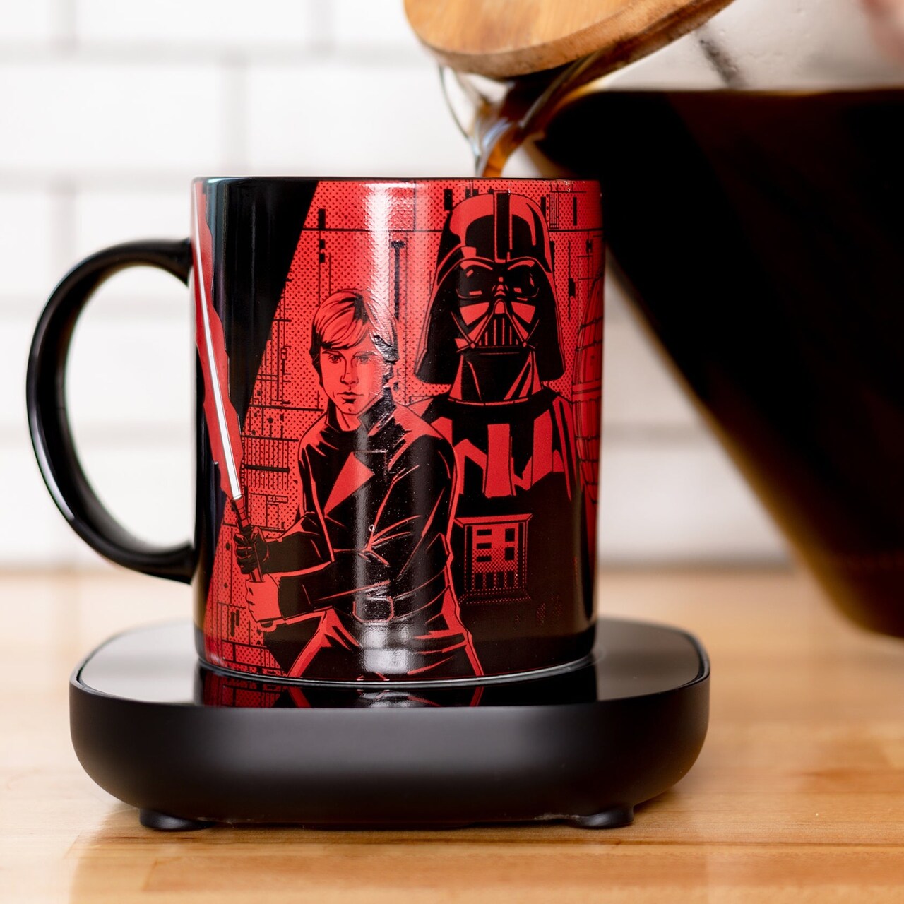 Uncanny Brands Star Wars Return of the Jedi 40th Anniversary Mug Warmer Set